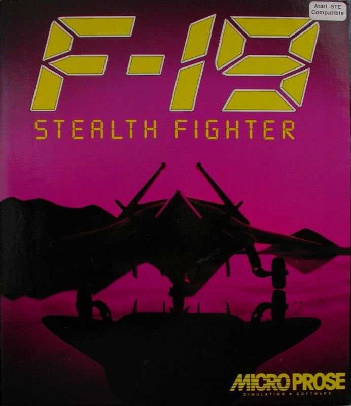 F-19 Stealth Fighter box art for Atari ST